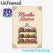 Meetha Station Painting Poster, Vintage-style Ornate Framed Colorful Indian Sweet Display Poster, Brings Warm Festive Vibe, Ideal For Restaurant_maomaolike.com