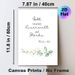 German Psalm Verse Painting Poster, Delicate Watercolor White Floral & Eucalyptus Branch Poster, Serene Faith-Inspired Decor Ideal For Home, Prayer_maomaolike.com