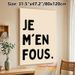 French Slogan Painting Poster, Minimalist Bold Typographic Poster, Casual Expressive Wording Design Ideal For Bedroom, Living Room Wall Decor_maomaolike.com