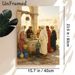 Middle Eastern Women At The Well Painting Poster, Warm-toned Realistic Oil Style Poster, Captivating Traditional Daily Life Decor Idea For Living_maomaolike.com