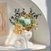 INS Nordic Style High-End Home Creative Light Luxury Living Room Decorative Vase Craft Hydroponic Ornament_maomaolike.com