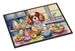 Decorating Easter Cavalier Spaniel Doormat Front Door Mat Indoor Outdoor Rugs For Entryway, Non Slip Washable Low Pile, 24H X 36W_maomaolike.com