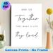 Love & Togetherness Quote Painting Poster, Minimalist Black & White Typographic Poster, Warm Heartfelt Message Ideal For Bedroom, Living Room Decor_maomaolike.com
