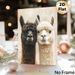 Alpaca Themed Painting Poster, Warm-toned Realistic Cute Alpaca Pair Scene Poster, Charming Animal Artwork Ideal For Living Room, Bedroom And Office_maomaolike.com