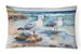 Birds, Birds, Birds Throw Pillow Throw Pillow For Indoor Couch Bed Outdoor Patio Washable, Gulls Scavenging 7519,12Hx16W_maomaolike.com