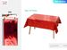137 X 274cm Plastic Tablecloth Rectangle Table Covers Metallic Party Tablecloth Foil Table Cover For Birthday Wedding Christmas Red 12PCS_maomaolike.com