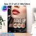 Permanent Makeup Painting Poster, Realistic Professional Cosmetic Procedure Scene Poster, Clear Display Of Lip, Brow & Eye Permanent Makeup Services_maomaolike.com