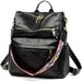 PU Leather Backpack Purse For Women Convertible Ladies Fashion Casual Large School Shoulder Bags_maomaolike.com