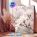 Magnolia Themed Painting Poster, Soft-toned Delicate Blooming Magnolia Branch Poster, Brings Gentle Natural Ambiance, Ideal For Living Room, Bedroom_maomaolike.com