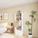 70.2"H Livelylodge Wooden Modular Closet Organizer:Modern Open Wardrobe Closet System With 2 Drawers For Bedroom&Coatroom White Finish_maomaolike.com