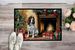 English Springer Spaniel Cozy Christmas Doormat Front Door Mat Indoor Outdoor Rugs For Entryway, Non Slip Washable Low Pile, 24H X 36W_maomaolike.com
