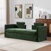 82.68 Wide Extra-large Double-seater Sofa, Chenille Upholstered, With Two Armrest Pillows And Two Backrest Pillows, Suitable For Bedrooms, Living Rooms, And Window Seating.Green_maomaolike.com