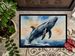 Humpback Whale Breaching Doormat Front Door Mat Indoor Outdoor Rugs For Entryway, Non Slip Washable Low Pile, 24H X 36W_maomaolike.com
