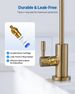 Stainless Steel Faucet, Lead-Free Water Purifier Faucet, Filter Water Faucets With Solid Brass Valve, Anti-Rust & Durability Ro Water Faucets For Kitchen, Bar Counter, Cafe Shop, Brushed Gold_maomaolike.com