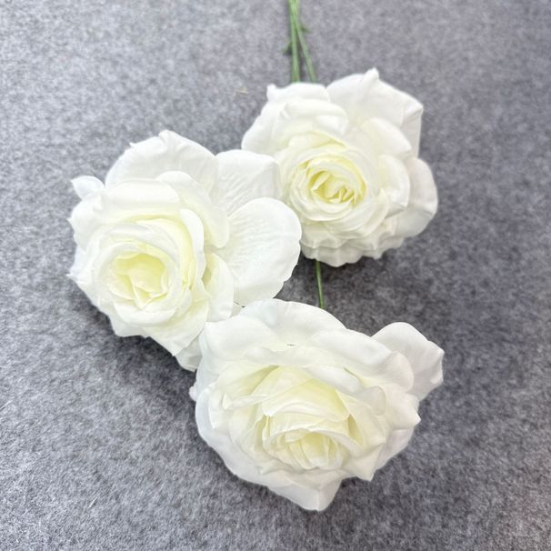Factory Direct Sale 3-Head Diamond Rose Wall Check-In Decoration Wedding Fake Artificial Flower Ground Arrangement_maomaolike.com