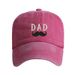 Unisex Washed cotton Embroidery DAD Alphabet baseball hat Father's Day gift hat Hip Hop hat_maomaolike.com
