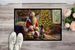 Wirehaired Pointing Griffon And Santa Claus Doormat Front Door Mat Indoor Outdoor Rugs For Entryway, Non Slip Washable Low Pile, 24H X 36W_maomaolike.com