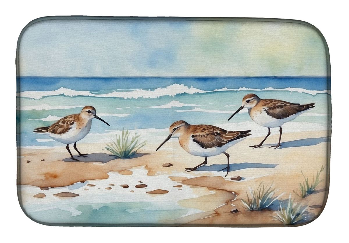 Sandpipers Hunting Dish Drying Mat Absorbent Dish Drying Mat Pad For Kitchen Counter Dish Drainer Mat For Countertop, 14 X 21", Multicolor_maomaolike.com