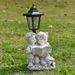 New Outdoor Solar Animal Decor Light, Hexagonal Resin Garden Figurine, Weatherproof Sensor Night Light, Universal For Garden, Lawn, Park And Ranch_maomaolike.com