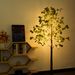 5.9ft Lighted Artificial Olive Tree With LED Fairy Lights With LED Fairy Lights For Garden Patio Front Door Party Indoor Outdoor Decor_maomaolike.com