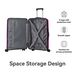 3-Piece Luggage Set Travel Lightweight Suitcases With Rolling Wheels, TSA Lock & Moulded Corner, Carry On Luggages For Business, Trip, (20"/24"/28"), Rose Pink_maomaolike.com