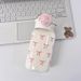 Cute With Straw Portable Plastic Pop-Up Cover Cup Kawaii Water Leak-Proof Drinking Bottle BPA Free_maomaolike.com