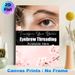 Eyebrow Threading Painting Poster, Soft & Elegant Close-up Eye With Threading String & Cherry Blossoms Poster, Clear Beauty Service Reminder For_maomaolike.com