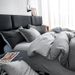 Home Garden Four Piece Set Washed Cotton Quilt Cover_maomaolike.com
