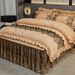 European Style Velvet Quilted Skirt Piece Winter Machine Washable Mattress Dustproof Bed Cover Single Person 1.68m_maomaolike.com