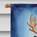 Pomeranian Christmas Reindeer House Flag Large Porch Sleeve Pole Decorative Outside Yard Banner Artwork Wall Hanging, Polyester, House Size, Multicolor_maomaolike.com
