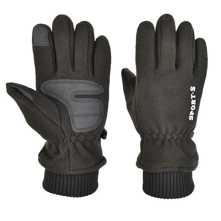 new outdoor warm touch screen gloves plus velvet thick windproof polar fleece non slip ski gloves_maomaolike.com