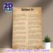 Spanish Psalm 91 Religious Verse Painting Poster, Vintage Aged-paper Style Spanish Scripture Text Poster, Inspirational Religious Decor Ideal For_maomaolike.com