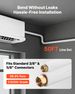 50ft Mini Split Line Set, 3/8” & 5/8” OD AC Copper Tubing Pipe, 3/8 White PE Thickened Insulated Coil With Flared Nuts, Rich Fittings, For Mini Split Air Conditioner HVAC Or Heat Pump System_maomaolike.com