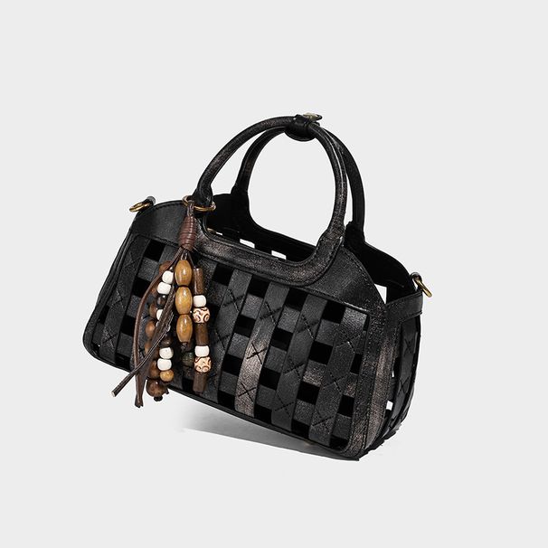 Vintage Woven 2026 Niche Design Bucket Autumn New Style Basket Elegant Versatile Handbag Shoulder Bag_maomaolike.com