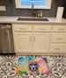 Poodle Hippie Dawg Memory Foam Kitchen Mat Machine Washable Anti-Fatigue Mat Cushion Comfort Bath Mat Or Kitchen Rug_maomaolike.com