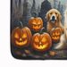 Golden Retriever Spooky Halloween Memory Foam Kitchen Mat Machine Washable Anti-Fatigue Mat Cushion Comfort Bath Mat Or Kitchen Rug_maomaolike.com