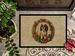 English Toy Spaniel Christmas Flowers Doormat Front Door Mat Indoor Outdoor Rugs For Entryway, Non Slip Washable Low Pile, 24H X 36W_maomaolike.com