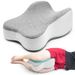 Long 14”Knee Side Sleeper Fully Support Thighs And Knees For Required Knee Separation- Leg Pillow - Large, Gray_maomaolike.com