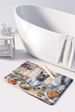Norwegian Elkhound The Chef Memory Foam Kitchen Mat Machine Washable Anti-Fatigue Mat Cushion Comfort Bath Mat Or Kitchen Rug_maomaolike.com