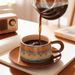 French Coffee High-end Exquisite Afternoon Tea Breakfast High Appearance Retro Ceramic Cup And Saucer Set_maomaolike.com