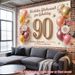 90th Birthday Party Banner - 2D Flat Polyester Backdrop With Balloon Theme, Wall Hanging Photo Props, Party Decor_maomaolike.com