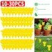 10-30PCS Yellow Non-Toxic Double-sided Sticky Traps Fly Paper Insect Glue Pest Control Catcher Flower Pot Gardening_maomaolike.com