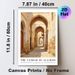 Casbah Of Algiers Themed Painting Poster, Warm-toned Textured Oil Painting Poster, Sunlit Arched Alleyway Scene, Brings Exotic Cultural Ambiance_maomaolike.com