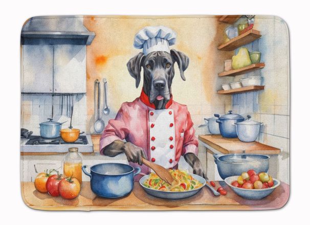 Great Dane The Chef Memory Foam Kitchen Mat Machine Washable Anti-Fatigue Mat Cushion Comfort Bath Mat Or Kitchen Rug_maomaolike.com