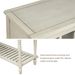 Sideboard Console Table With Bottom Shelf,Farmhouse Wood/Glass Buffet Storage Cabinet Living Room_maomaolike.com