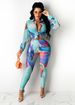 Women's clothing supply sexy printed fashion suit pants_maomaolike.com