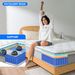 12 Inch King/Queen/ Full/ Twin/ Size Mattress, Hybrid Mattress For Comfy Sleep, Individually Wrapped Pocket Coils Innerspring Mattress For Motion Isolation, Medium Firm,Euro Top Cooling Technology_maomaolike.com