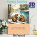 Beaver Family Themed Painting Poster, Soft Watercolor Winter Riverside Scene Poster, Heartwarming Wildlife Design With Inspirational Quote, Ideal For_maomaolike.com
