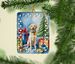 Yellow Labrador Retriever Christmas Reindeer Porcelain Ornament Christmas Tree Hanging Decorations For Home Christmas Holiday, Rectangle, Gift, Multicolor_maomaolike.com