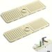 2Pcs Kitchen Sink Splash Guard - Silicone Faucet Handle Drip Catcher Tray Behind Faucet, Kitchen Gadgets Sink Accessories For Kitchen Counter And Bathroom_maomaolike.com
